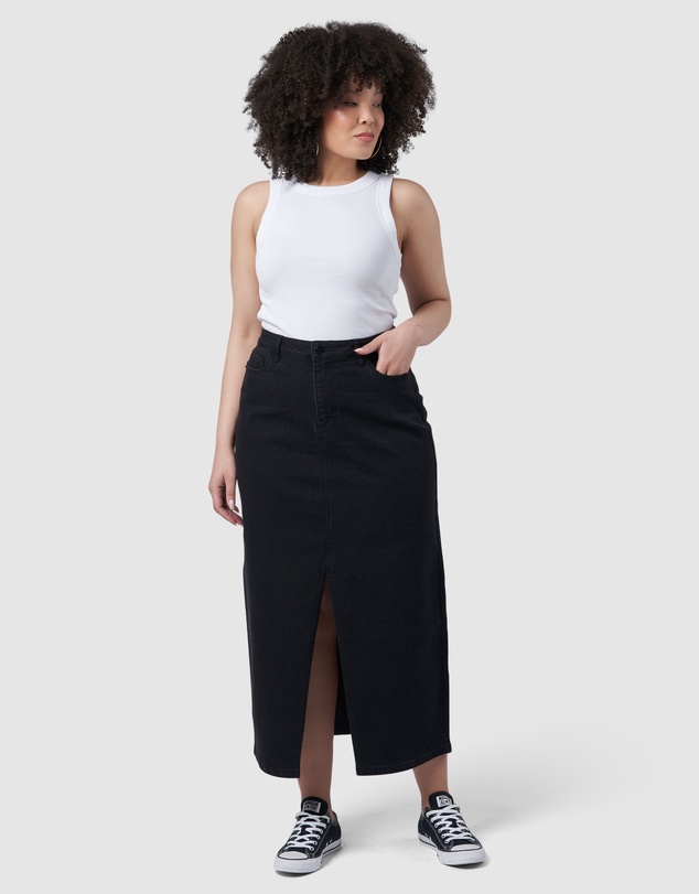 Sunday In The City - Hype Denim Maxi Skirt