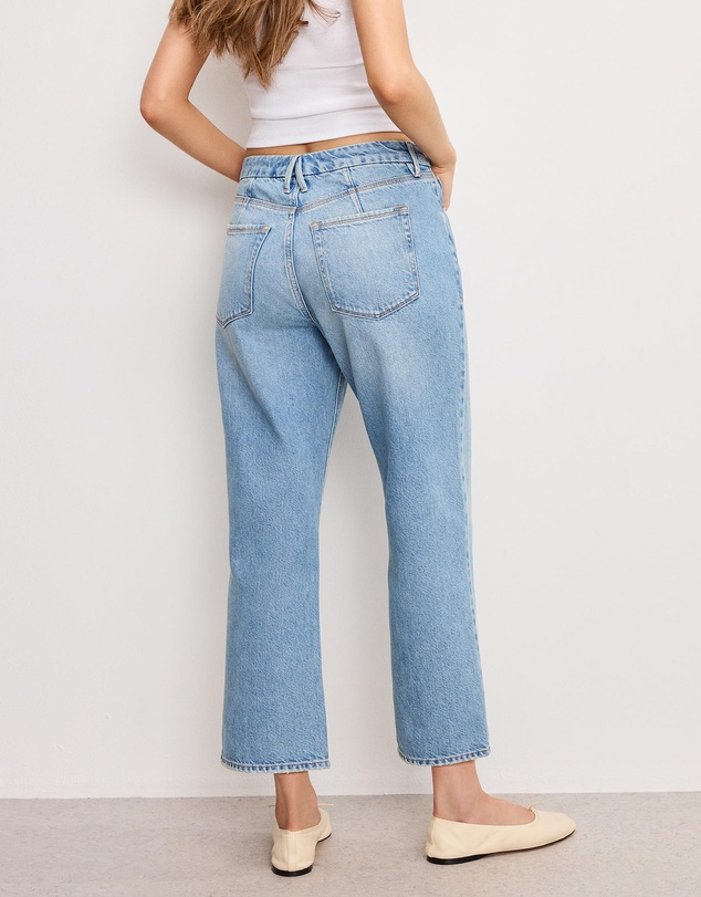 Good American - Good 90s Cropped Relaxed Jeans