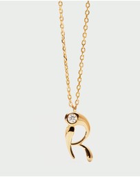 PDPAOLA - Initial 2026 R Pendant Necklace