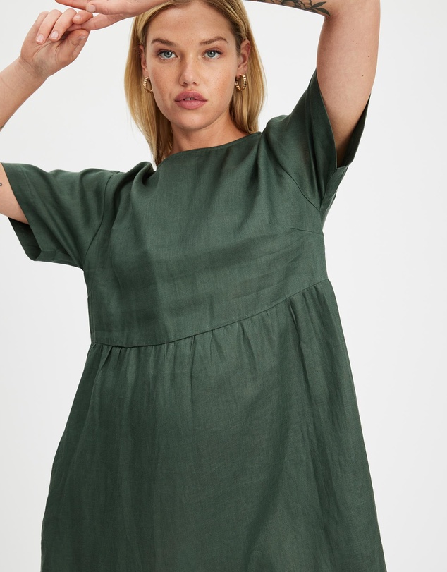 White By FTL - Zavi Linen Dress