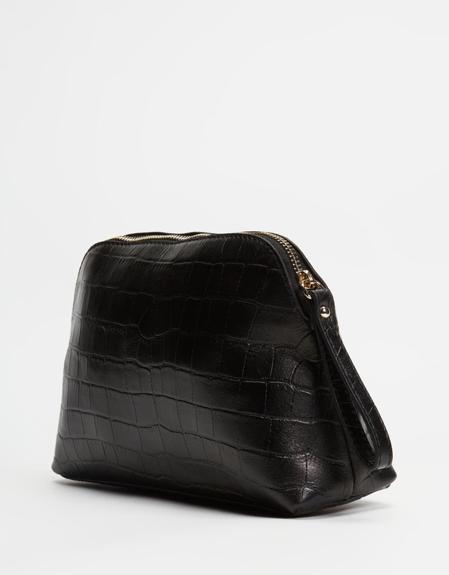 AERE - Leather Large Makeup Pouch