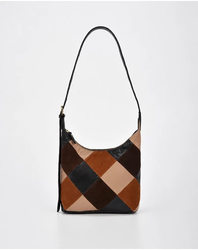 Cobb & Co - Patterson Suede Patch Leather Tote