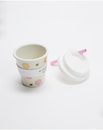 itti bitti - Bamboo Reusable Baby Cino Cup With 2 Straws - Babies-Kids