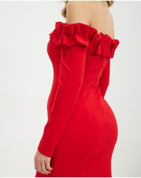 Romance by Honey and Beau - Aria Off Shoulder Maxi Dress