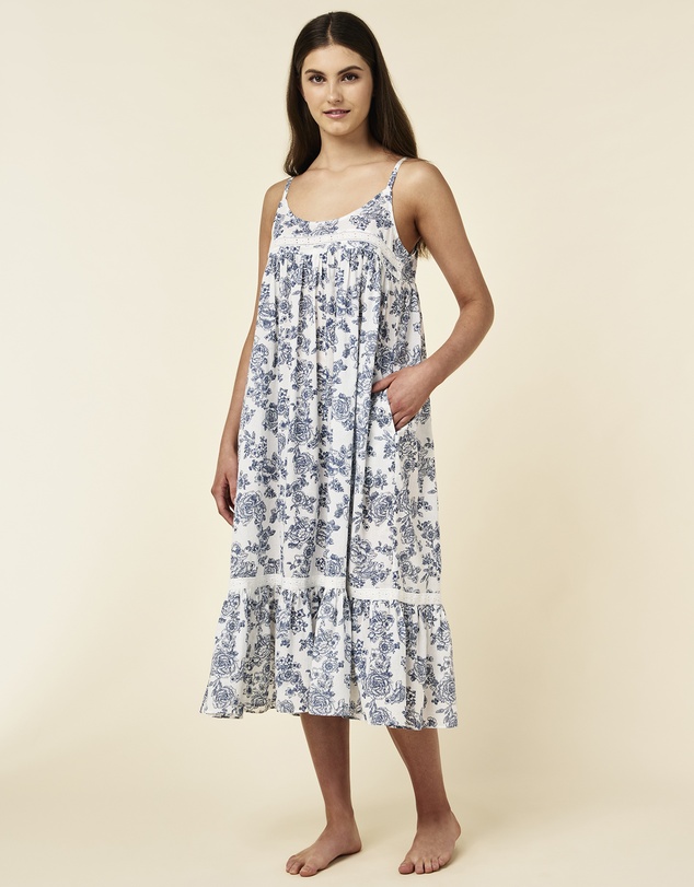 Papinelle - Nostalgia Strappy Lace Trim Nightie