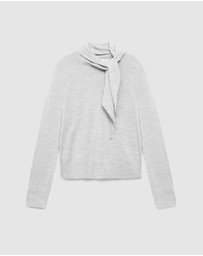 M.N.G - Turtleneck Sweater With Knot