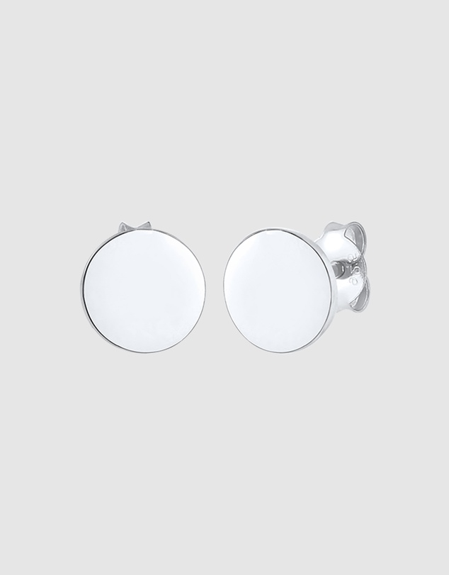 Elli Jewelry - Circle Stud Earrings in 925 Silver
