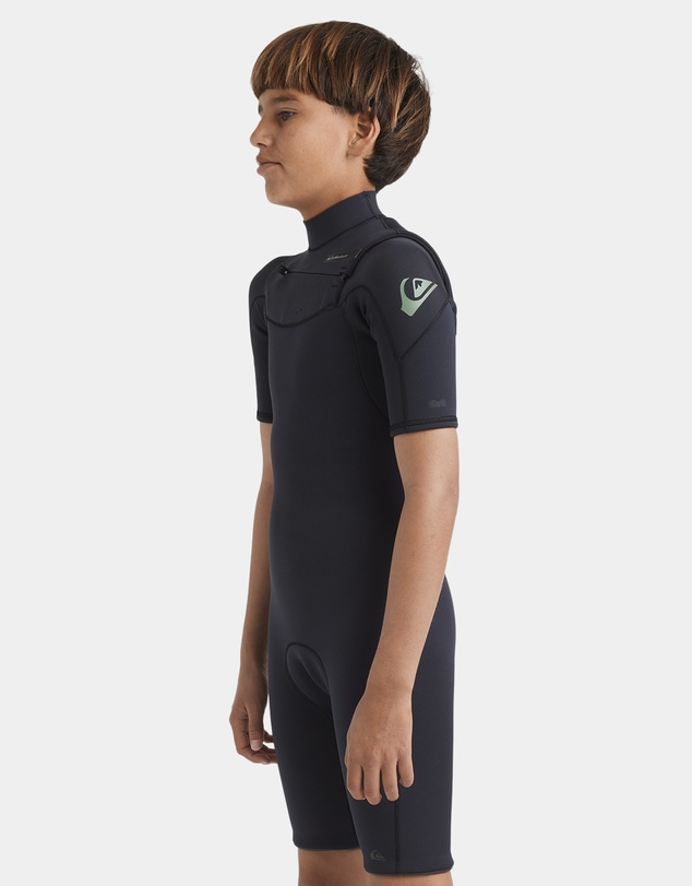 Quiksilver - Boys 8 to 16 2/2mm Everyday Sessions Chest Zip Springsuit