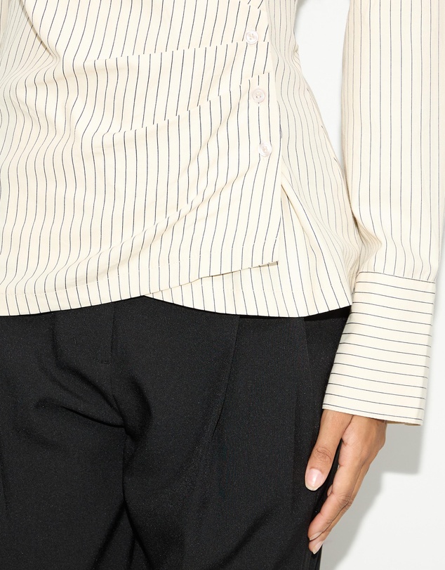Dazie - Latte Asymmetrical Shirt