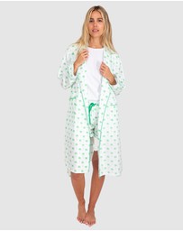 Sant And Abel - Women's Green Palm Tree Robe