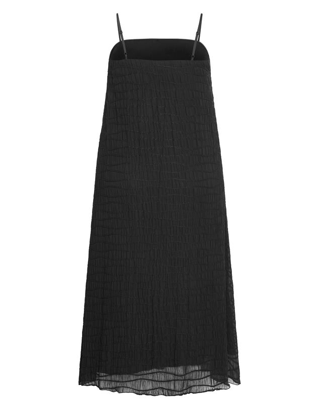 City Chic - Plus size Clarissa Strappy Shirred Maxi Dress - black