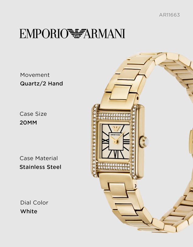 Emporio Armani - Gold Tone Analogue Watch