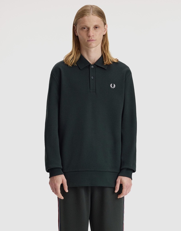 Fred Perry - Pique Collard Sweatshirt