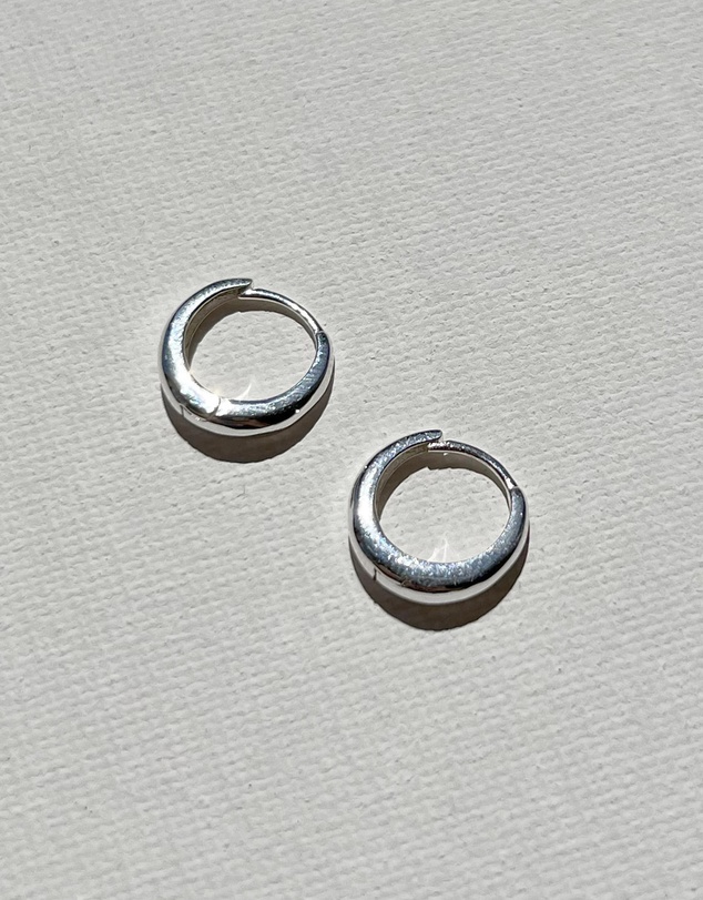 SAINT VALENTINE - Positano Mini Hoops - Silver