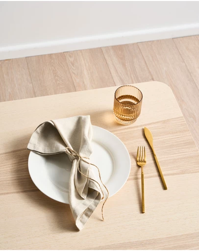 Linen House - Nimes Pure Linen 4 Piece Napkin Set