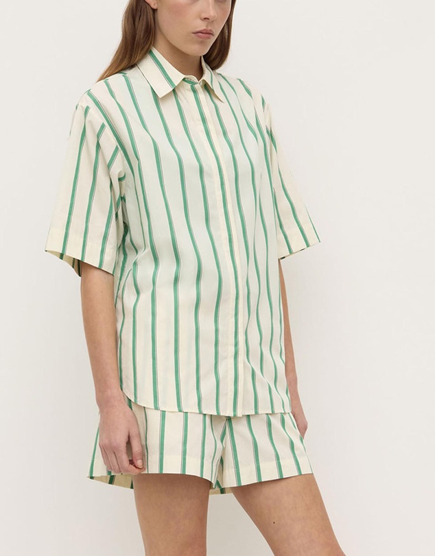 Assembly Label - Agnes Stripe Short Sleeve Shirt