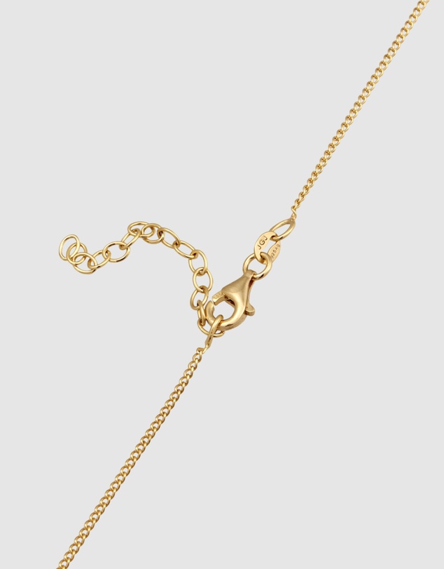 Elli Jewelry - Necklace Cross Crystal Pendant 925 Sterling Silver Gold-Plated