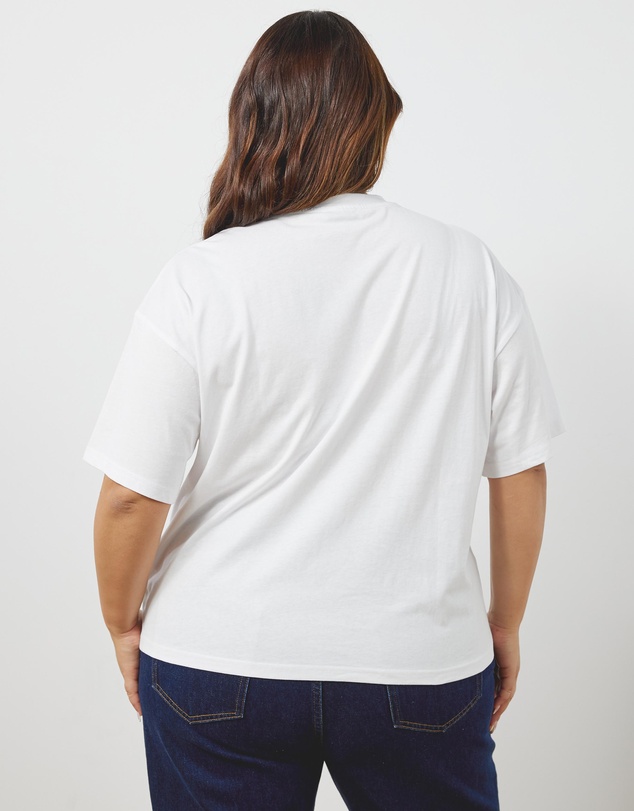 Atmos&Here Curvy - Organic Cotton Boyfriend Tee