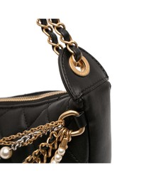 Pre-Loved by Azura Reborn - Pre-Loved Quilted Lambskin All About Chains Hobo