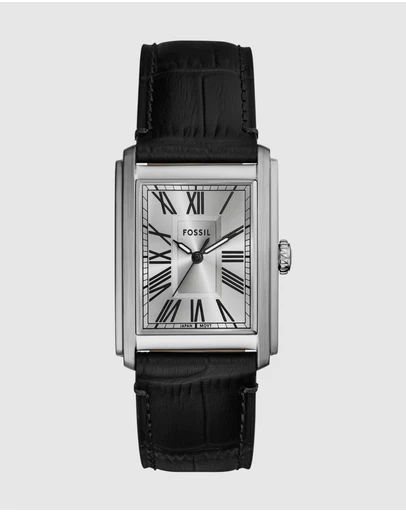 Fossil - Carraway Black Analogue Watch