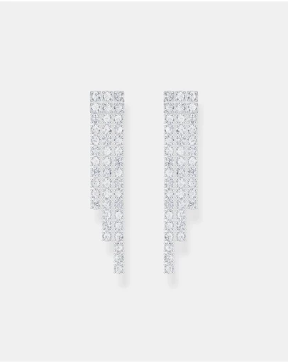 THOMAS SABO - Earrings in waterfall design with white zirconia