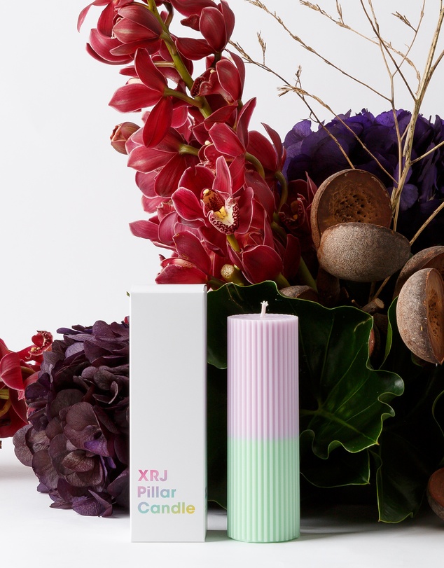 XRJ Celebrations - Pillar Two-Tone Tulip Candle