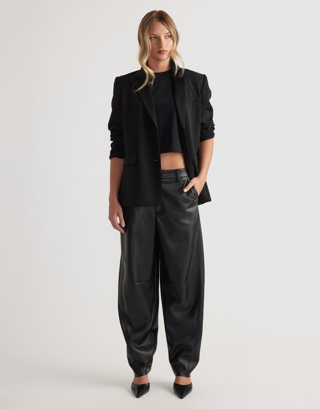 Decjuba - Natalie Polyurethane Barrel Pants