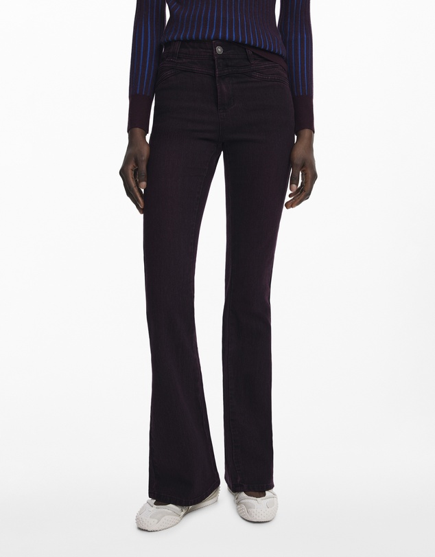 Desigual - Burgundy flare jeans
