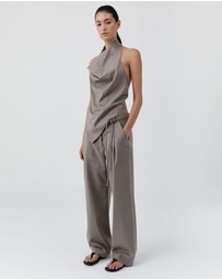 St. Agni - Wool Cowl Backless Top