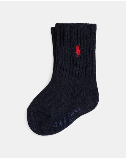 Polo Ralph Lauren - Ribbed Crew Socks - Babies