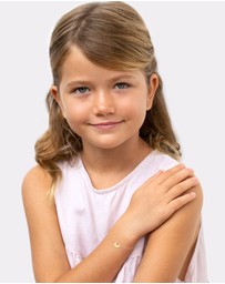 Elli Jewelry - Bracelet Kids Crescent Moon Pendant symbol Astro in 925 sterling silver gold plated