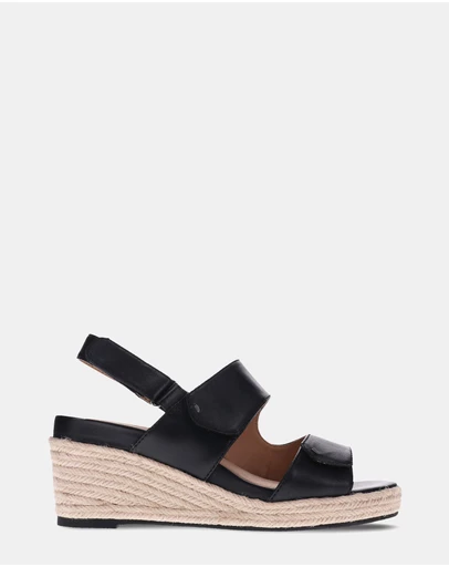 Mia Vita - Deanne Wedge Sandal - Black