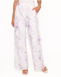Petal & Pup - Adams Fitted Pant - Purple Floral