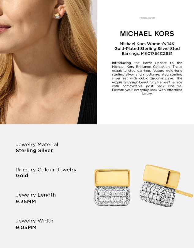 Michael Kors - Premium Gold Tone Earring