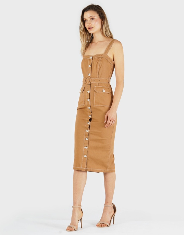 Amelius - Alliance Drill Midi Dress