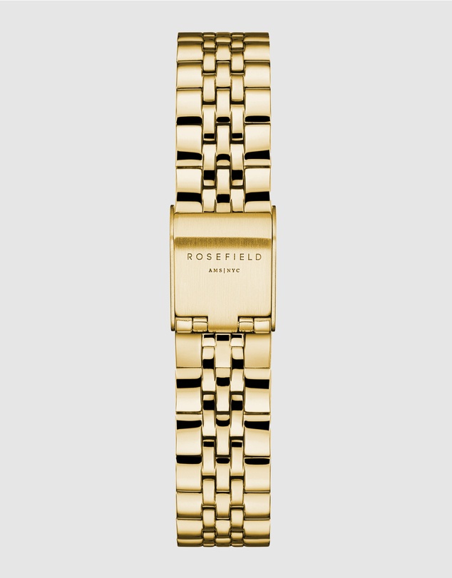 Rosefield - The Small Edit Burgundy Gold-Tone Bracelet Watch