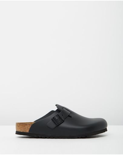 Black Smooth Leather