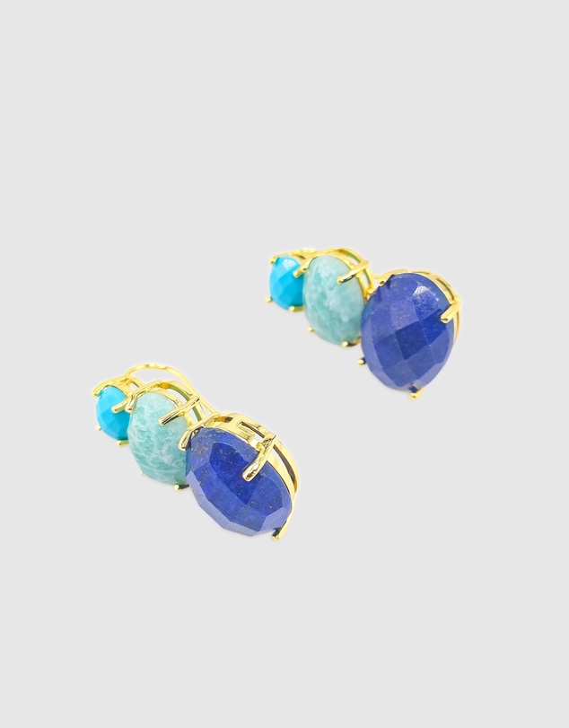 Miz Casa and Co - Cleo Gemstone Studs Earrings