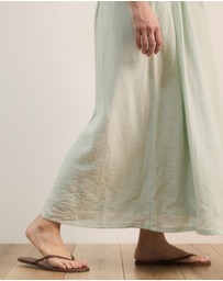Atmos&Here Curvy - Brooks Linen Blend Maxi Dress