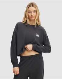 Cotton On Body - Departure Lounge Cropped LS Top