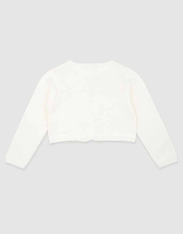 Bebe by Minihaha - Scalloped Edge Organic Knitted Cardigan