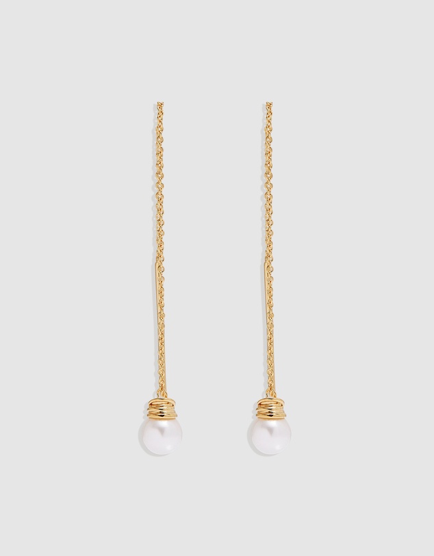 By Charlotte - Whispers of Tranquillity Pearl Thread Earrings