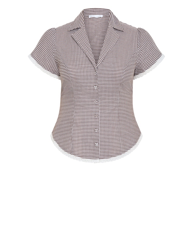 City Chic - Eleni Gingham Shirt
