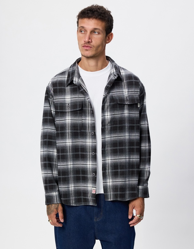 S Double - Pass Flannel Overshirt