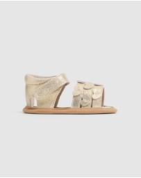 Pretty Brave - HEARTS SANDAL Gold Sparkle
