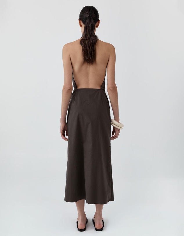 St. Agni - Halter Wrap Backless Dress