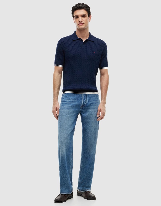 Tommy Hilfiger - Regular Fit Cable Knit Polo Shirt
