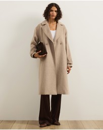 Atmos&Here - Layla Wool Blend Double Breasted Coat