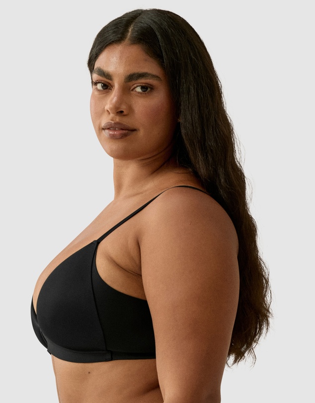 Naturana - Side Smoothing V Neck Wirefree Padded Bra