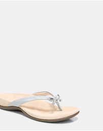 Vionic - Bella Toe Post Sandal - Light Grey